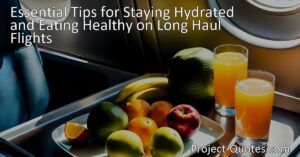 Stay hydrated and eat healthy on long haul flights with essential tips. Discover the importance of hydration and nutritious food choices