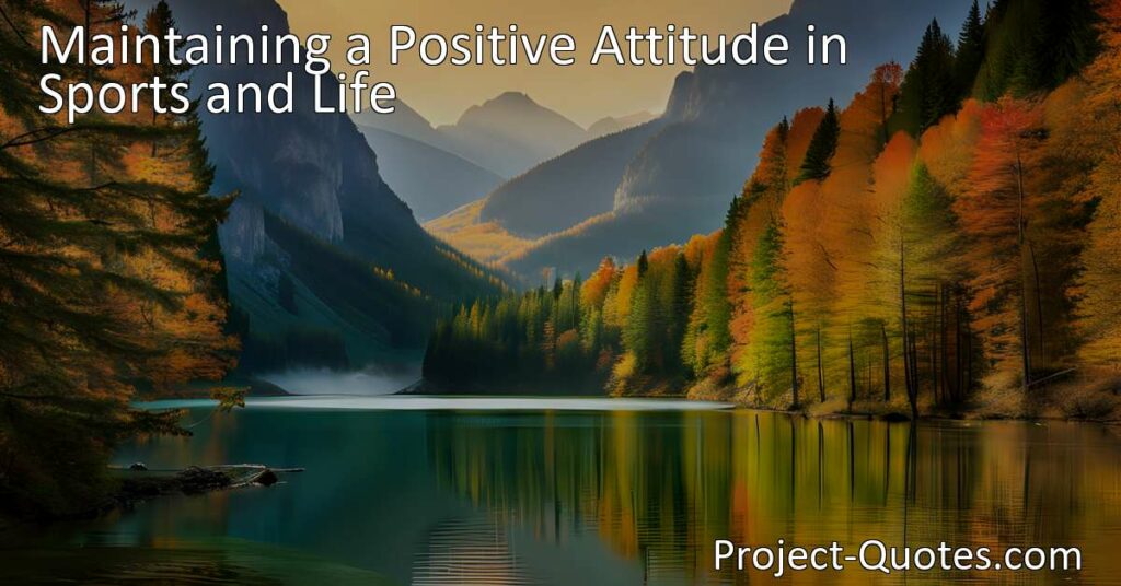 Develop a Growth Mindset: Maintain a Positive Attitude in Sports & Life. Learn how to turn setbacks into opportunities for growth & success. Don't give up!