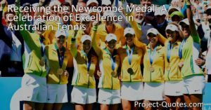 Celebrate Excellence in Australian Tennis with the Newcombe Medal! Win the prestigious award three years in a row and join the legacy of John Newcombe. A symbol of talent