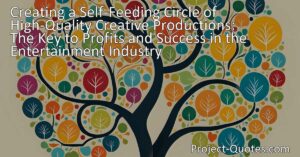 Discover the key to profits and success in the entertainment industry with a self-feeding circle of high-quality creative productions. Generate profits by reinvesting returns into new shows. Achieve growth