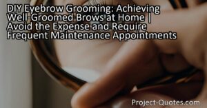 Learn how to achieve well-groomed eyebrows at home with DIY eyebrow grooming. Avoid the expense and hassle of frequent maintenance appointments by mastering the art of tweezing. With a few tools and some practice