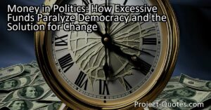 Discover how excessive funds in politics hinder democracy and learn about possible solutions for change. Explore the impact of money in campaigns and the need for stricter regulations. Find out how money stifles transparency