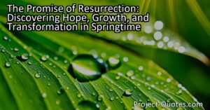 Discover the Promise of Resurrection in Every Leaf of Spring - Find Hope