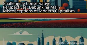This article explores the main misconceptions conservatives may hold about modern capitalism. It highlights the misconceptions surrounding capitalism's impact on social cohesion