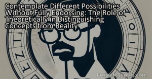 Contemplate Different Possibilities Without Fully Endorsing: The Role of Theoretically in Distinguishing Concepts from Reality
