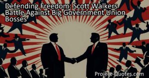 Defending Freedom: Scott Walker's Battle Against Big Government Union Bosses