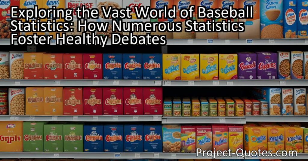 The world of baseball statistics is vast and diverse