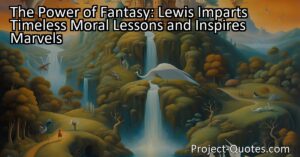 The Power of Fantasy: Lewis Imparts Timeless Moral Lessons and Inspires Marvels