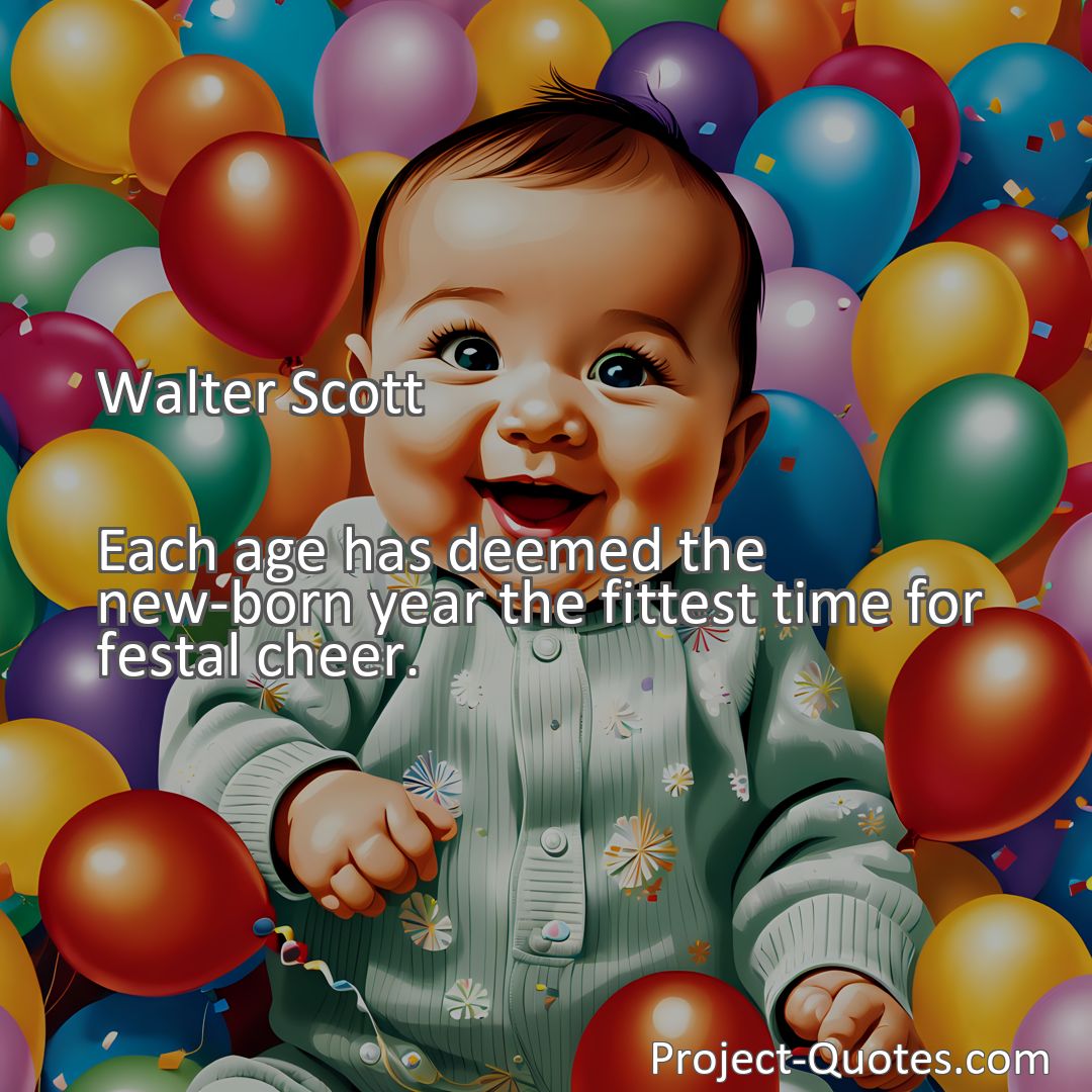 Freely Shareable Quote Image Each age has deemed the new-born year the fittest time for festal cheer.