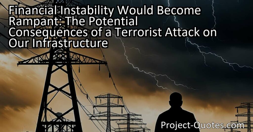 Financial Instability Would Become Rampant: The Potential Consequences of a Terrorist Attack on Our Infrastructure