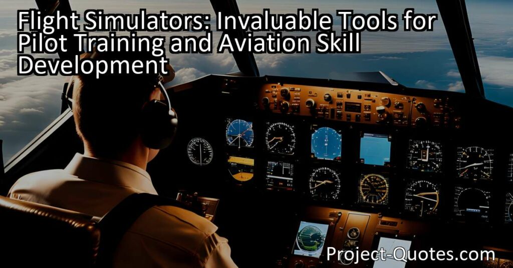 Flight simulators remain invaluable tools for pilot training and aviation skill development. They offer a safe and controlled environment for pilots to practice various scenarios and enhance their decision-making skills. While simulators cannot fully replicate the experience of flying an actual aircraft