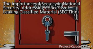 Classified material refers to sensitive information that requires protection from unauthorized disclosure. Leaking classified information can compromise national security
