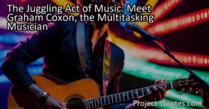 In "The Juggling Act of Music: Meet Graham Coxon