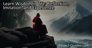 Learn Wisdom in Life: Reflection