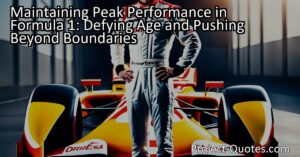 Maintaining peak performance in Formula 1 becomes increasingly challenging as drivers age