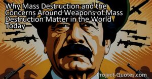 Learn about why concerns around weapons of mass destruction matter in the world today. Explore the history of Saddam Hussein and the impact of his rule in Iraq. Discover the importance of international rules and cooperation to maintain world safety and prevent the misuse of powerful weapons.