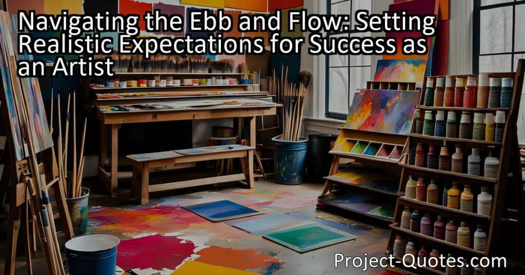 Navigating the Ebb and Flow: Setting Realistic Expectations for Success as an Artist