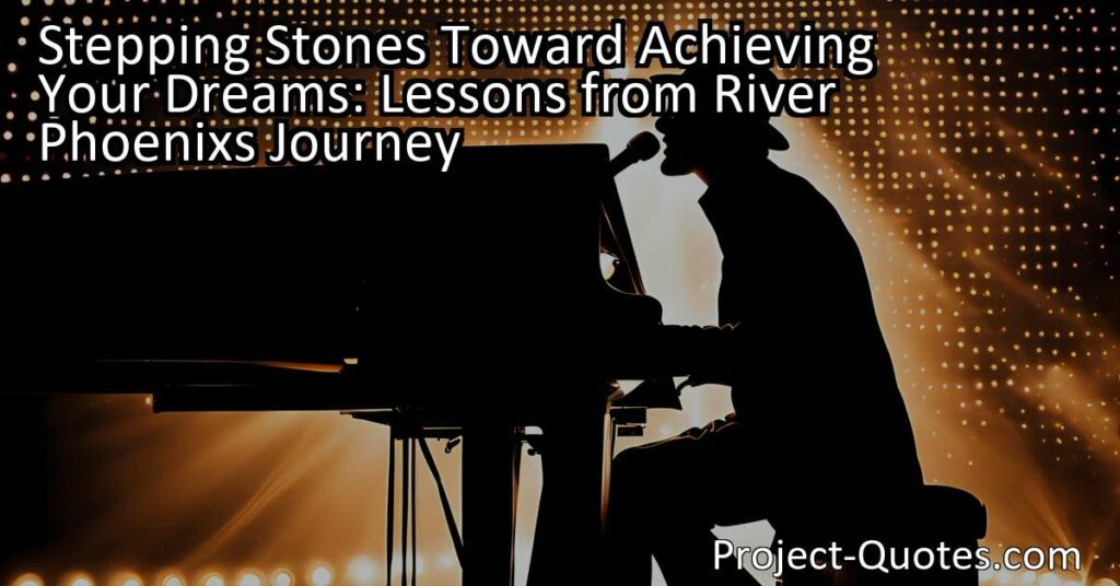 River Phoenix's journey from acting to music serves as a powerful reminder that the path to achieving our dreams may not be straightforward but filled with twists and turns. His story teaches us to never give up on our passions and to be open to unexpected opportunities along the way. By embracing determination and adaptability