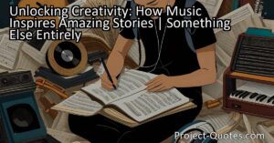 Unlocking Creativity: How Music Inspires Amazing Stories | Something Else Entirely - This article explores how music can be a powerful source of inspiration for storytelling. The author shares how music sparked the imagination of writer Irvine Welsh