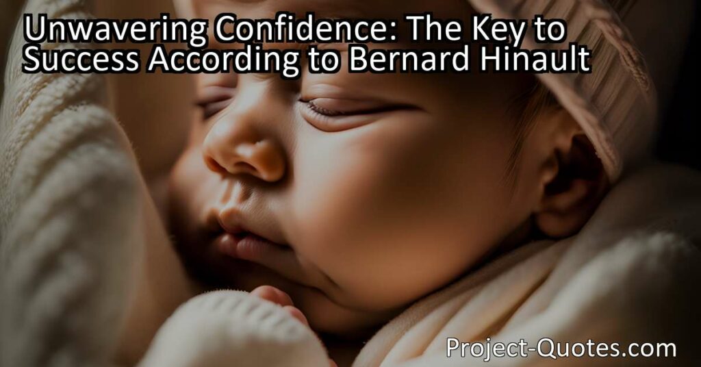 Unwavering Confidence: The Key to Success According to Bernard Hinault