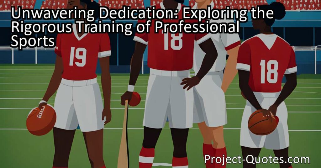 Discover the intense world of professional sports as athletes undergo rigorous training to reach the top of their game. In order to compete against the best in the world