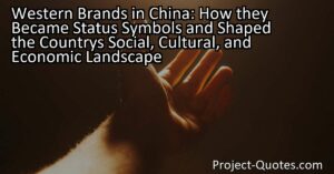 The expansion of Western culture in China led to a shift in societal values and norms