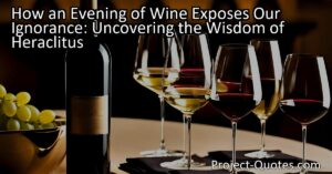 How an Evening of Wine Exposes Our Ignorance: Embracing the Truth of Heraclitus